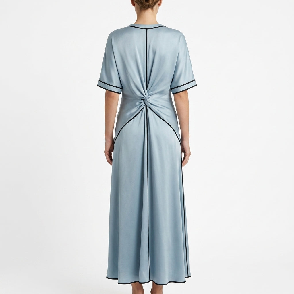 Colette Twist-Front Maxi Dress