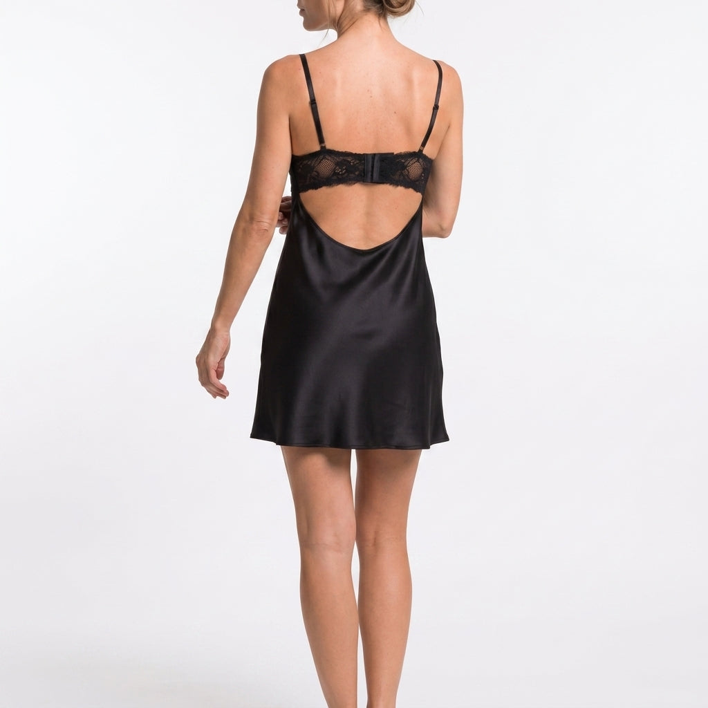 Odette Satin Slip Dress