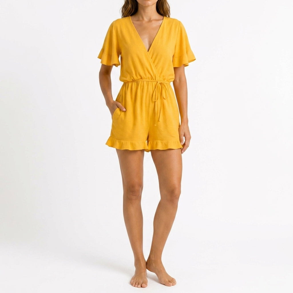 Paloma Tie Playsuit