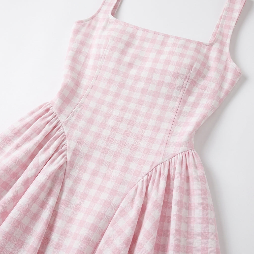 Ottilie Gingham Midi Dress