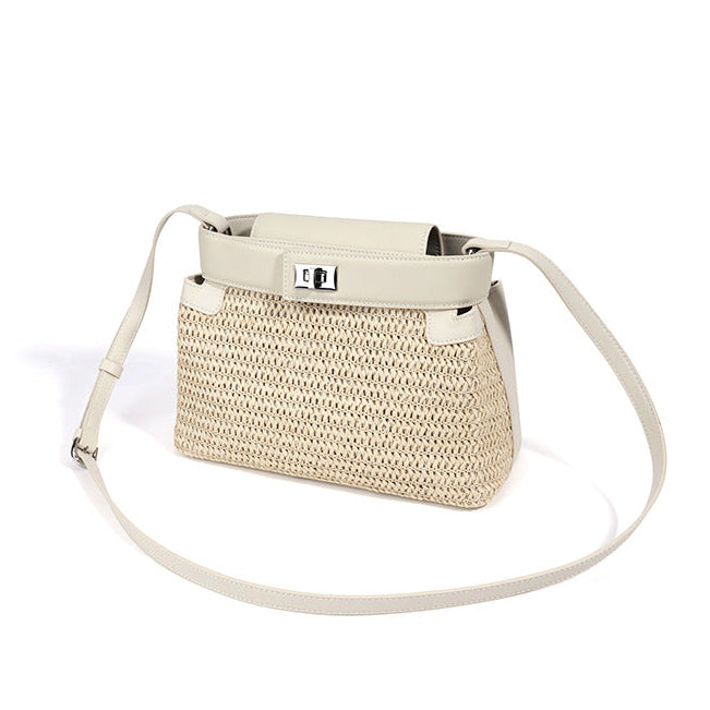 Tallulah - Woven Top Handle Bag