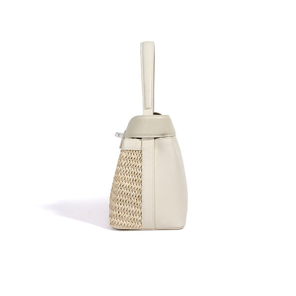 Tallulah - Woven Top Handle Bag
