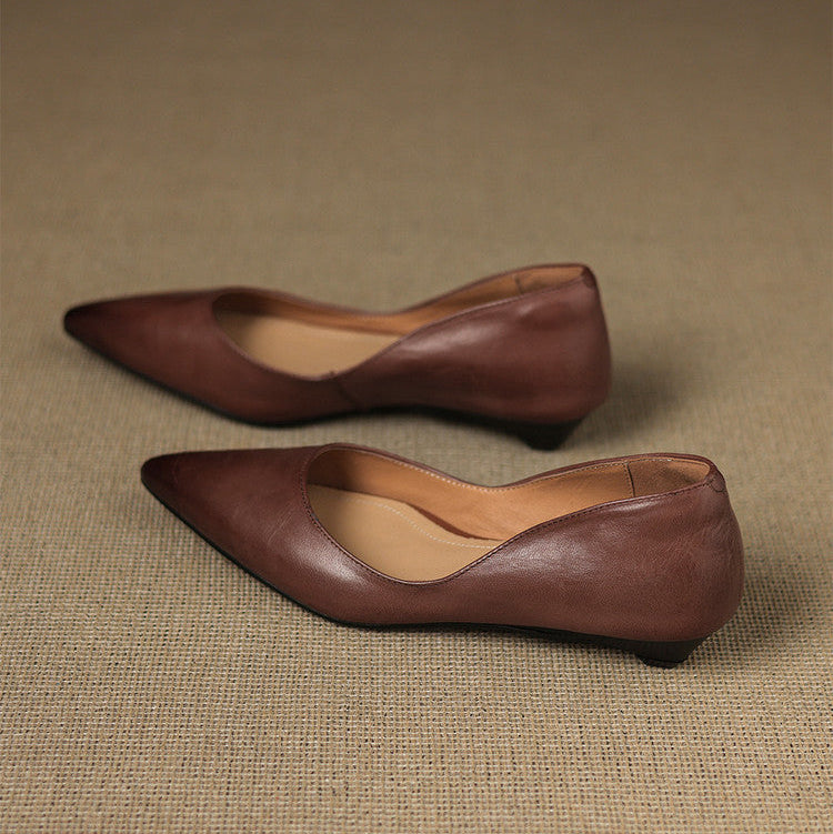 Arla Genuine Leather Flats