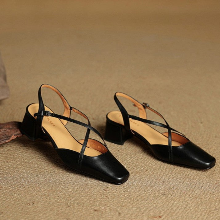 Valenne Leather Heels