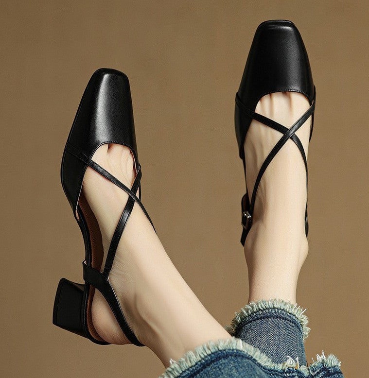 Valenne Leather Heels