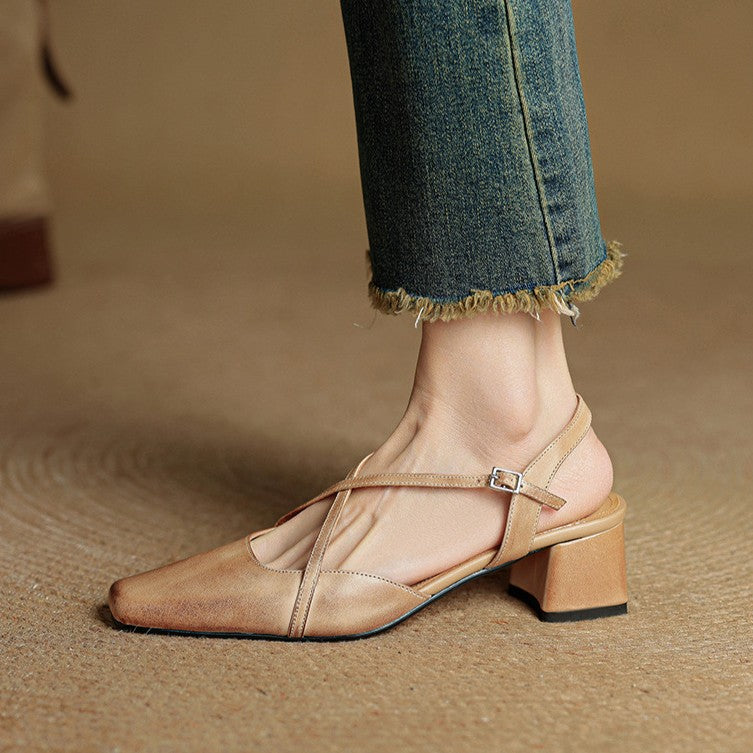 Valenne Leather Heels