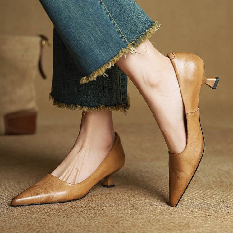 Serane Leather Heels