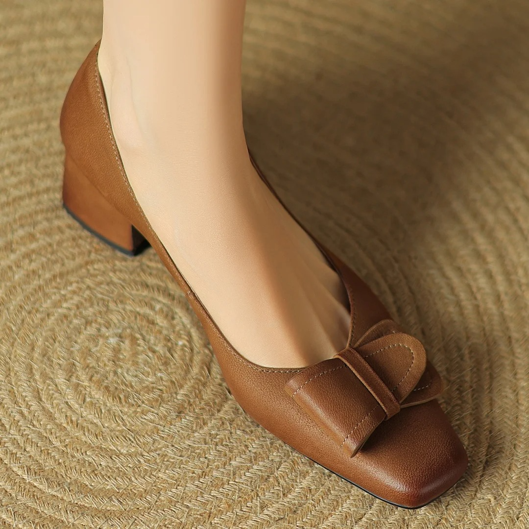 Roselle Leather Heels