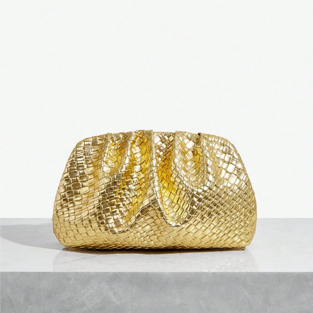 Octavia - Textured Red Clutch Bag