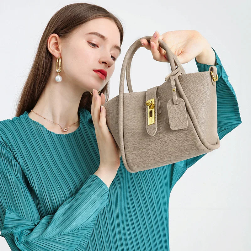 Juliet - Grained Tote Handbag