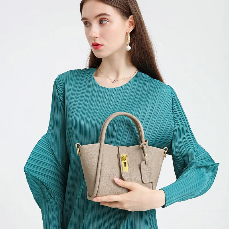 Juliet - Grained Tote Handbag