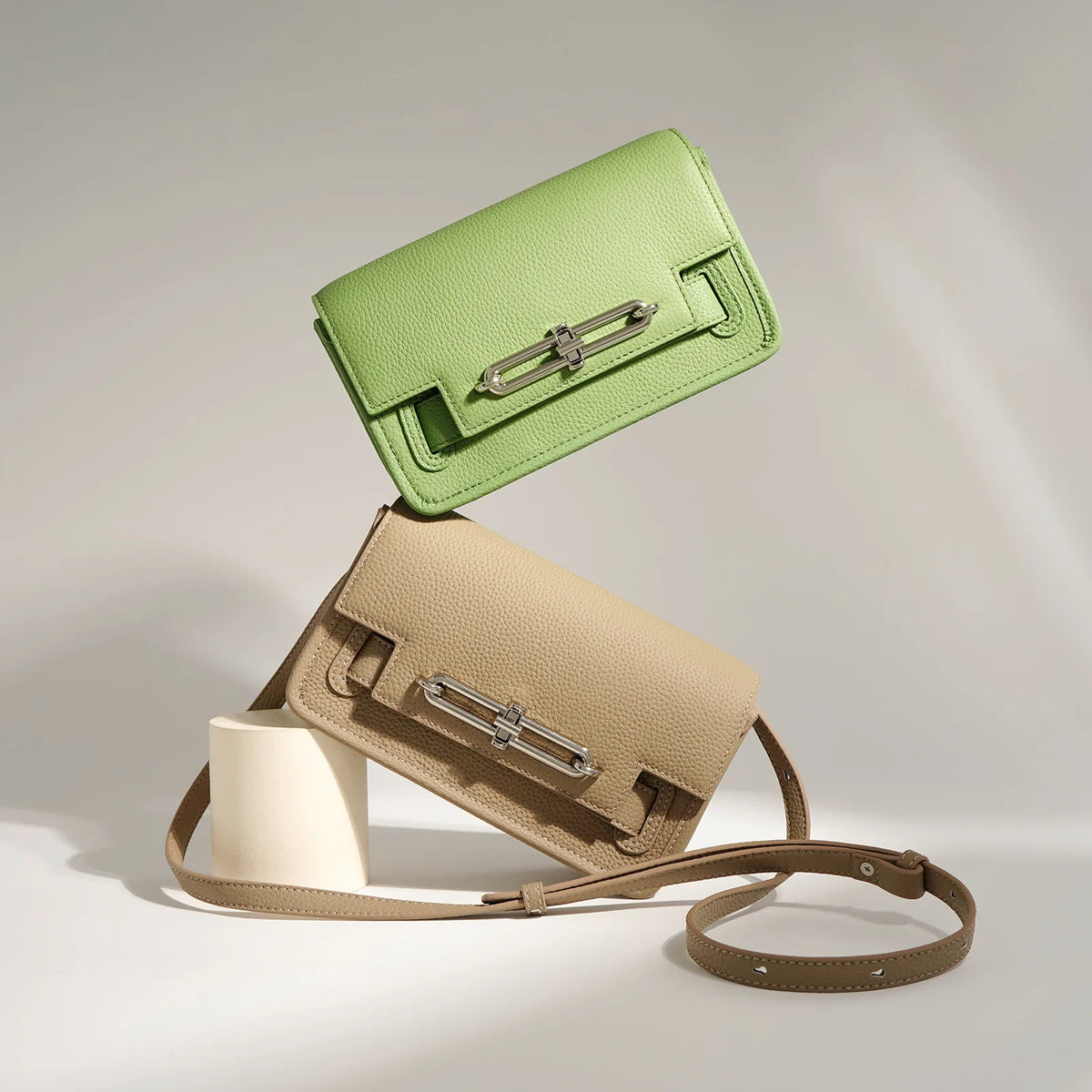 Daphne - Pebbled Mini Crossbody Bag