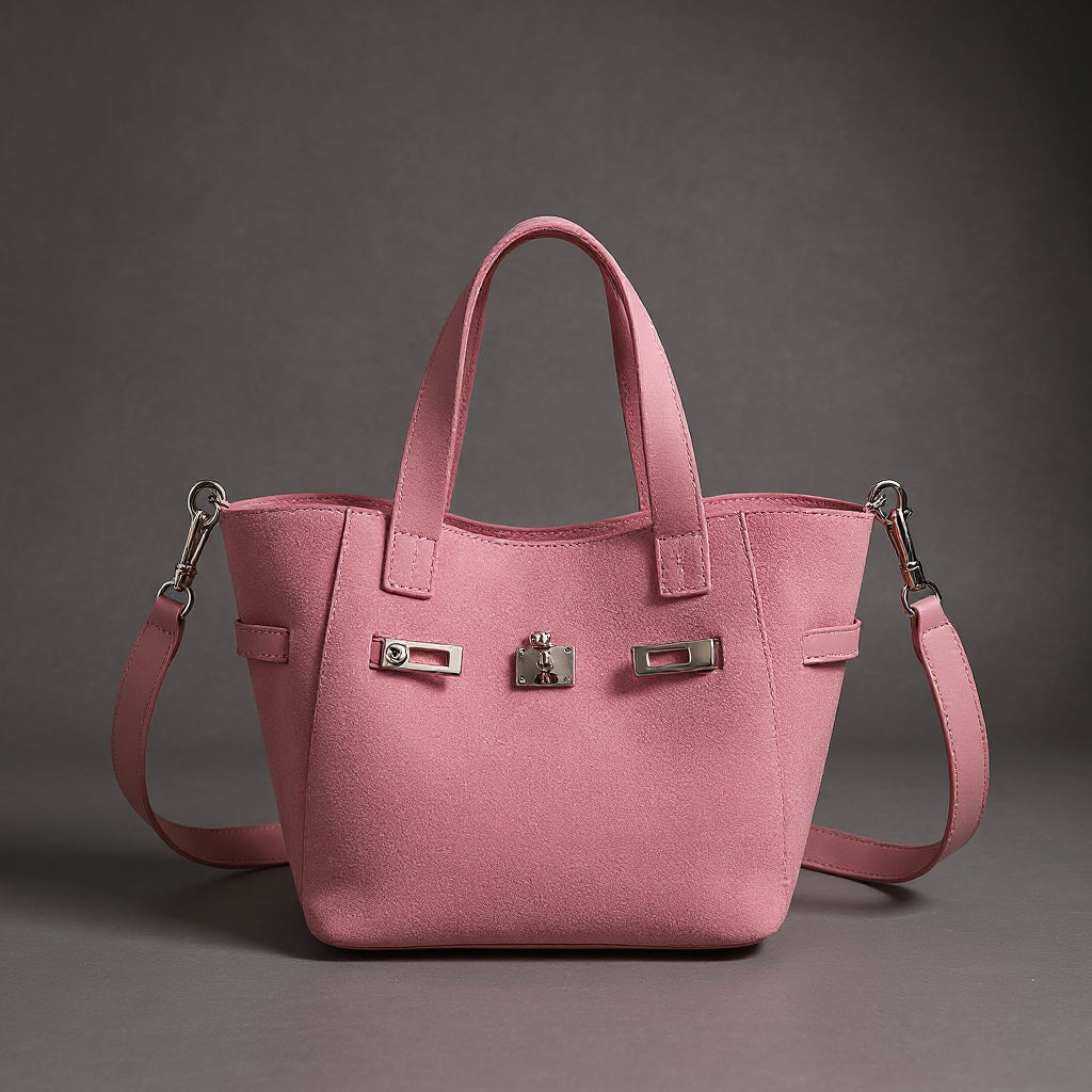 Verity - Faux Suede Mini Tote Bag
