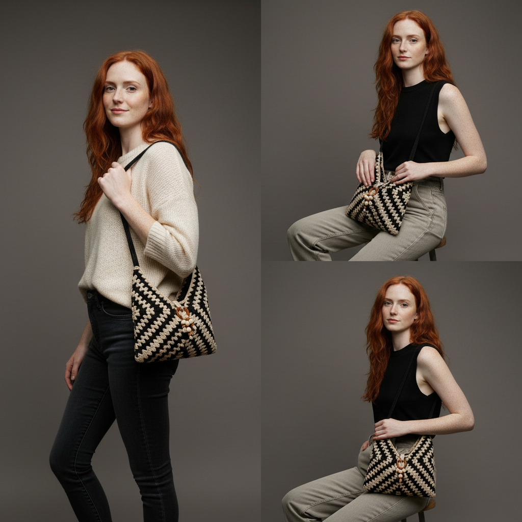 Esme - Crochet Shoulder Bag