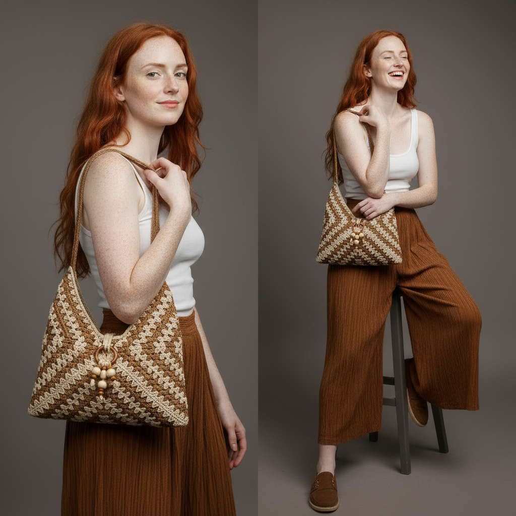 Esme - Crochet Shoulder Bag