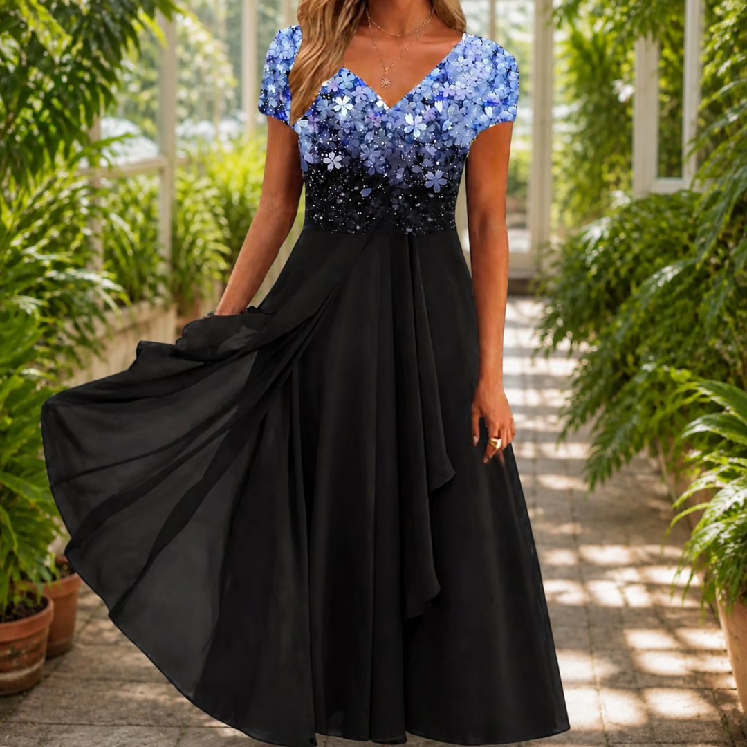 Lydia Printed Maxi Dress