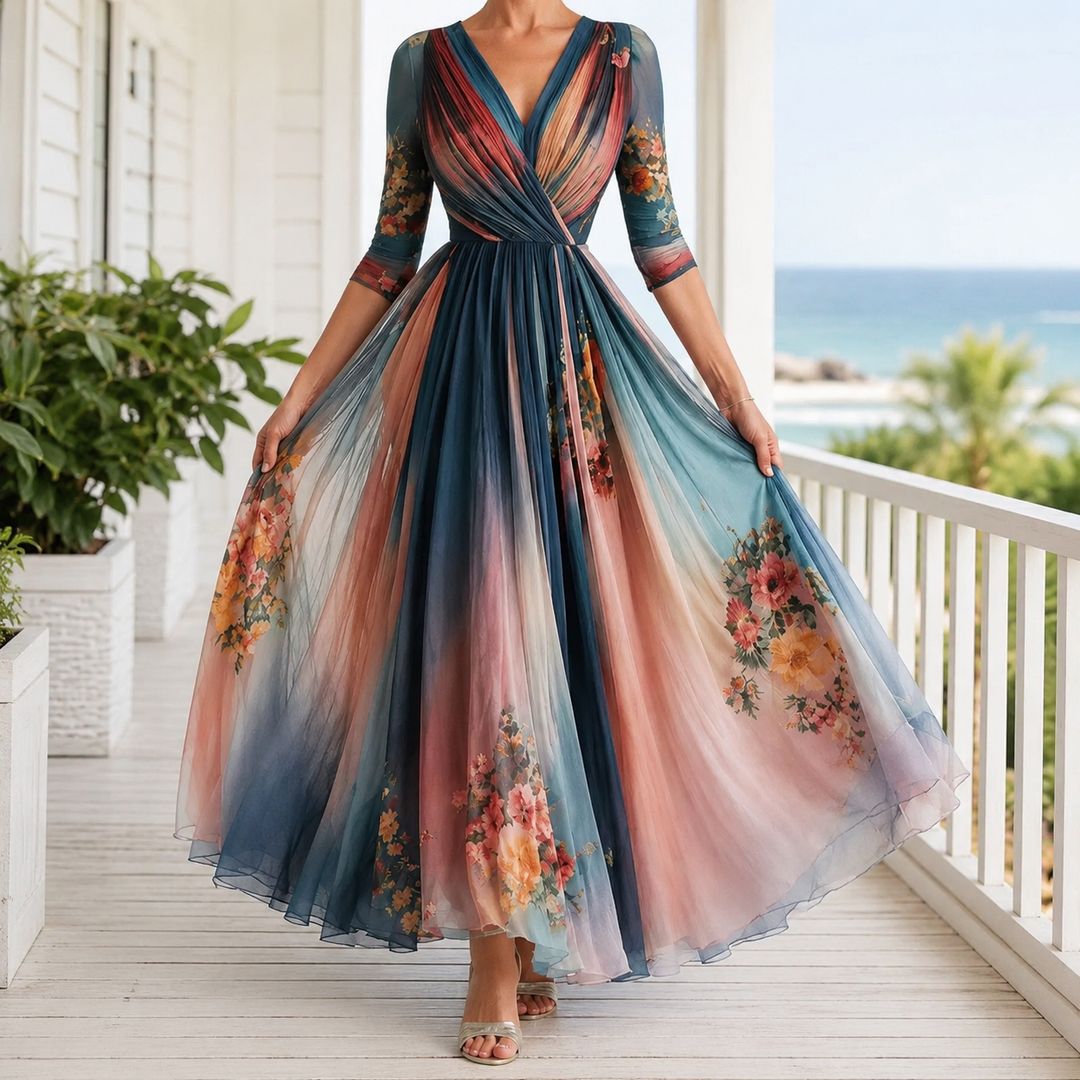 Nadia Floral Maxi Dress