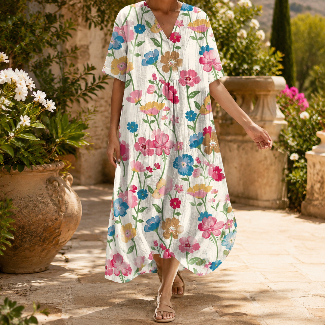 Adriana-Elise Cocoon Midi Dress