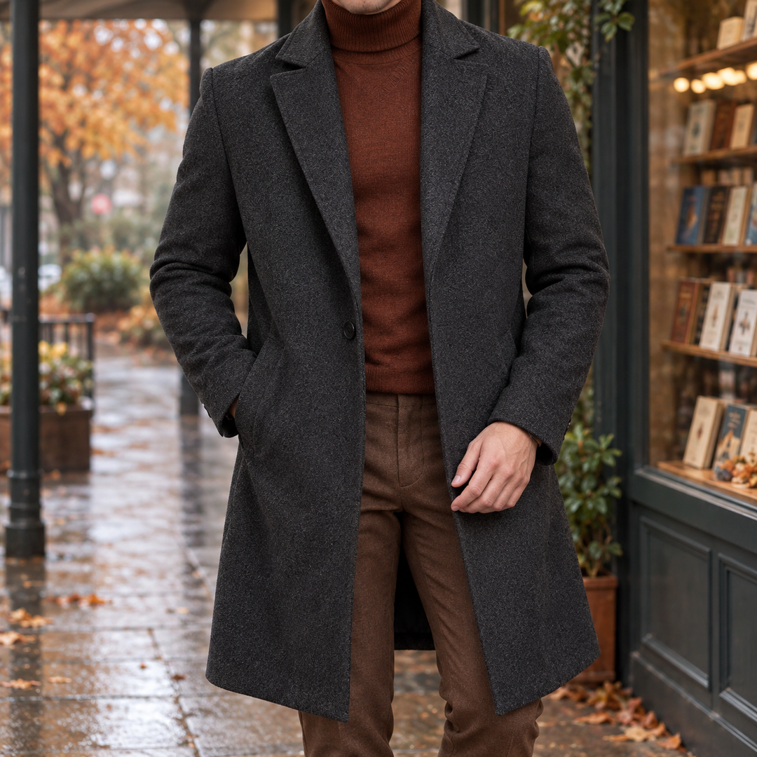 Arnaud-Lane Textured Overcoat