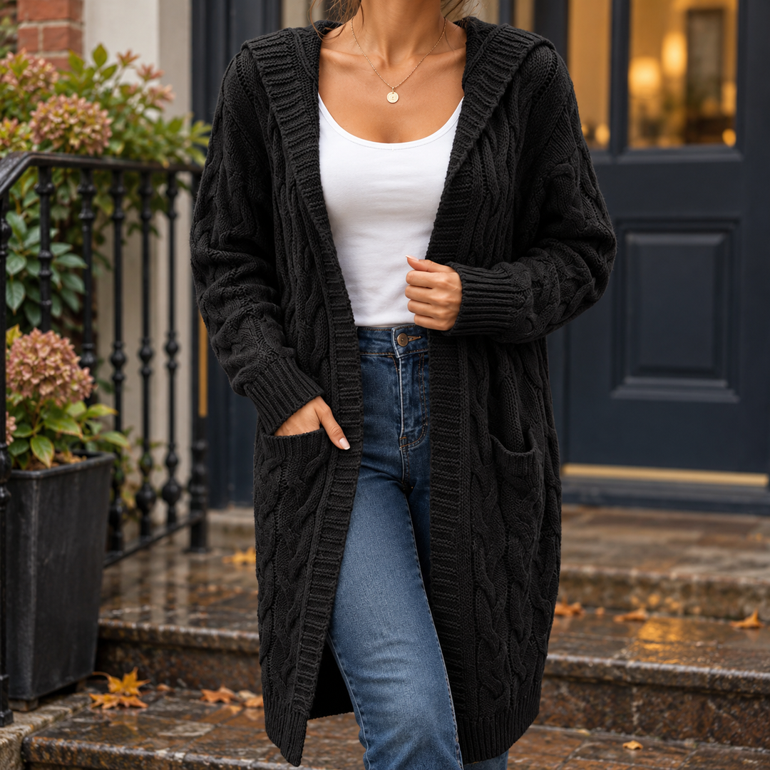 Madeline-Faye Cable Knit Cardigan