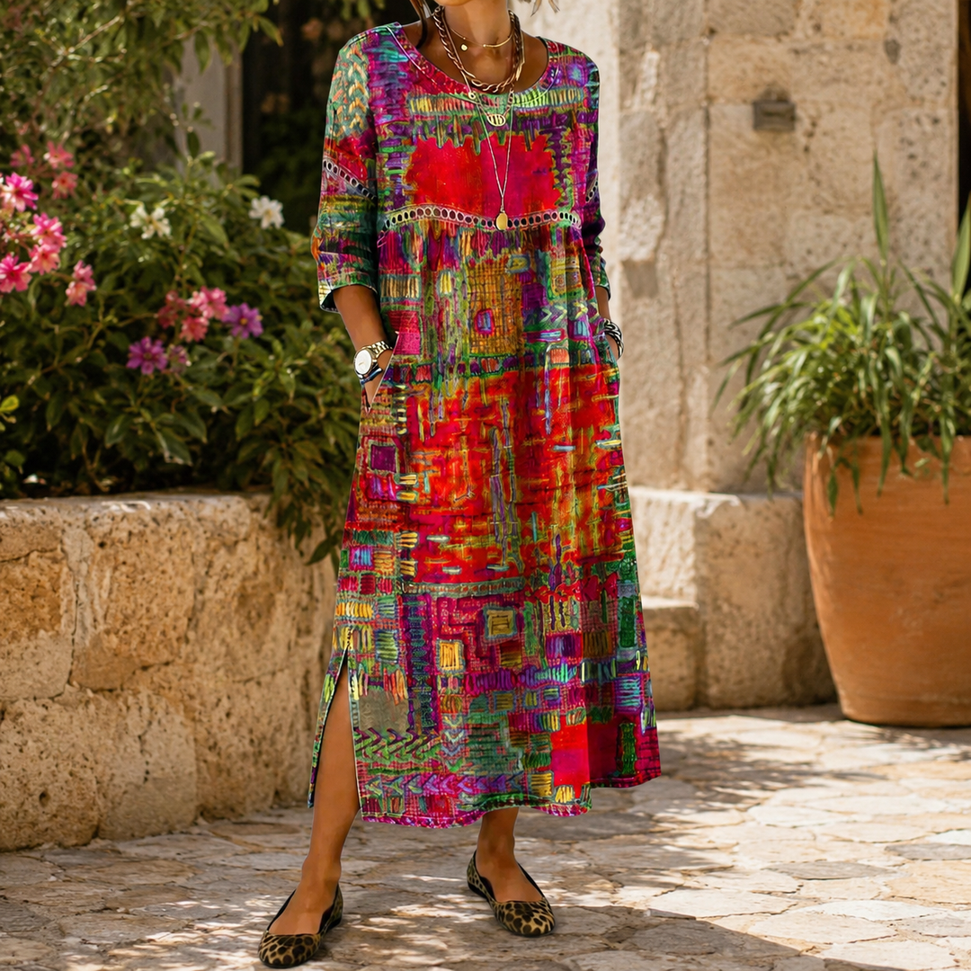Ophelia Printed Maxi Dress