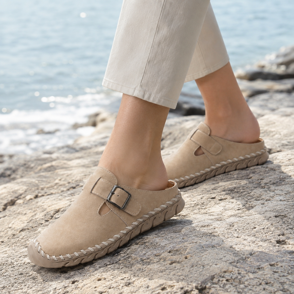Bertelli Buckle Mules