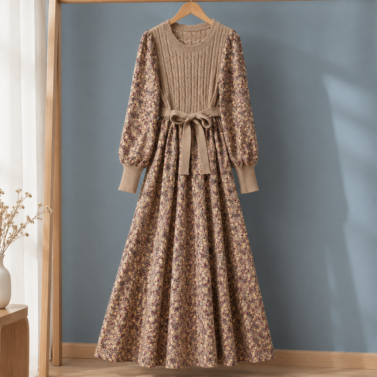 Hildegarde Patchwork Dress