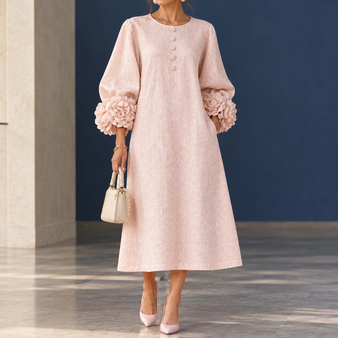 Estella-Eve Floral Cuff Dress