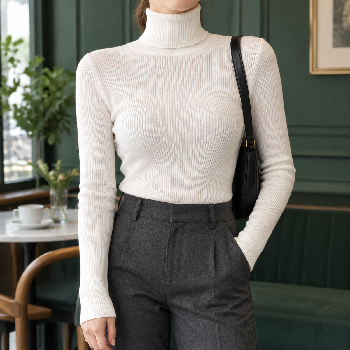 Sidonie Ribbed Turtleneck
