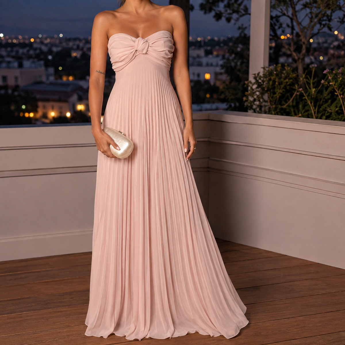 Lorelei-Hope Pleated Maxi Dress