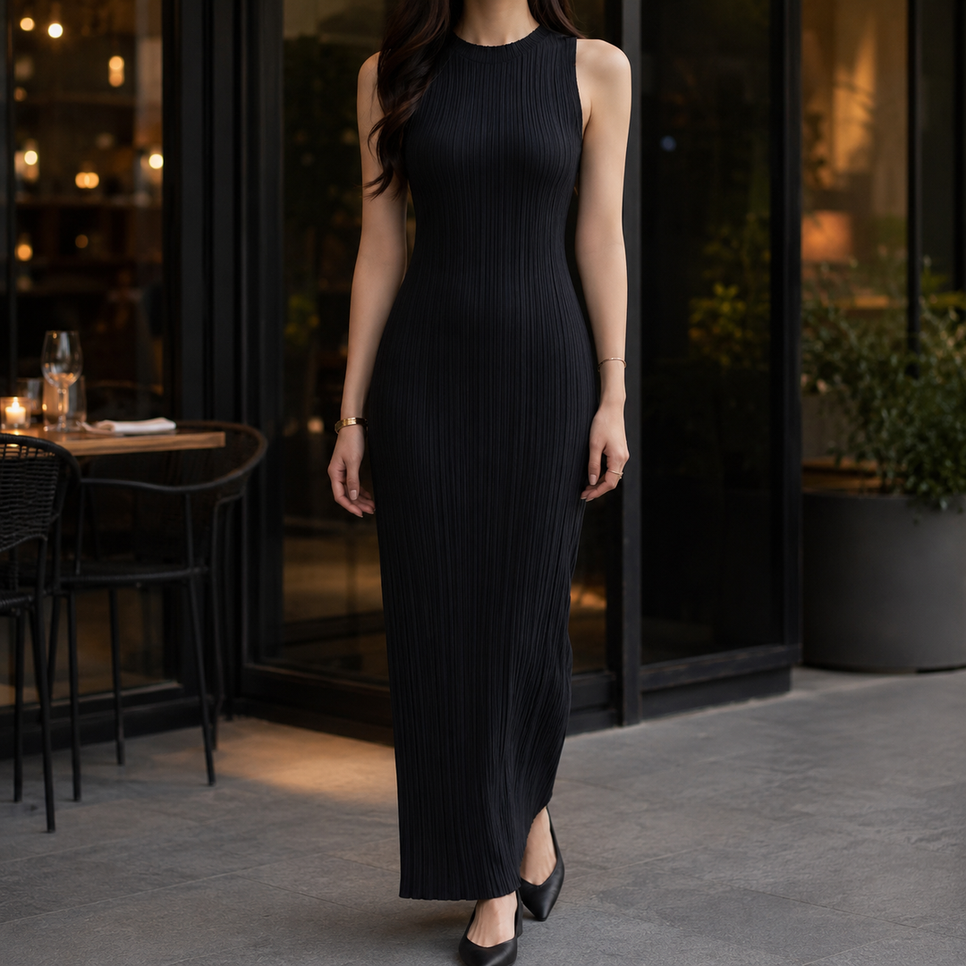 Morwenna Ribbed Maxi Dress