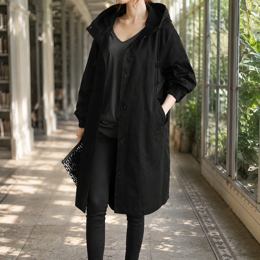 Zelda-Elise Hooded Overcoat