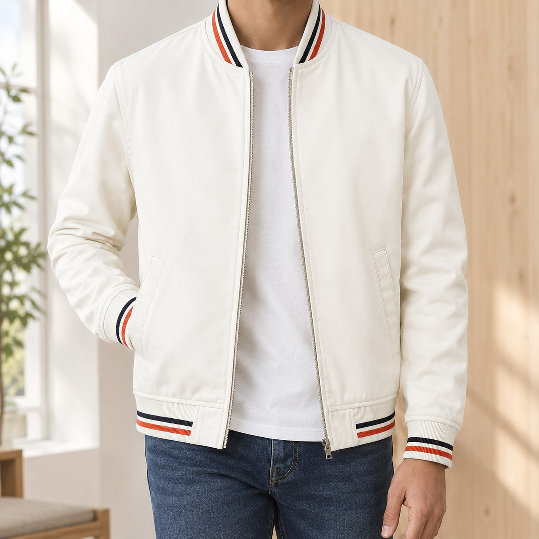 Arthur Striped Bomber Jacket