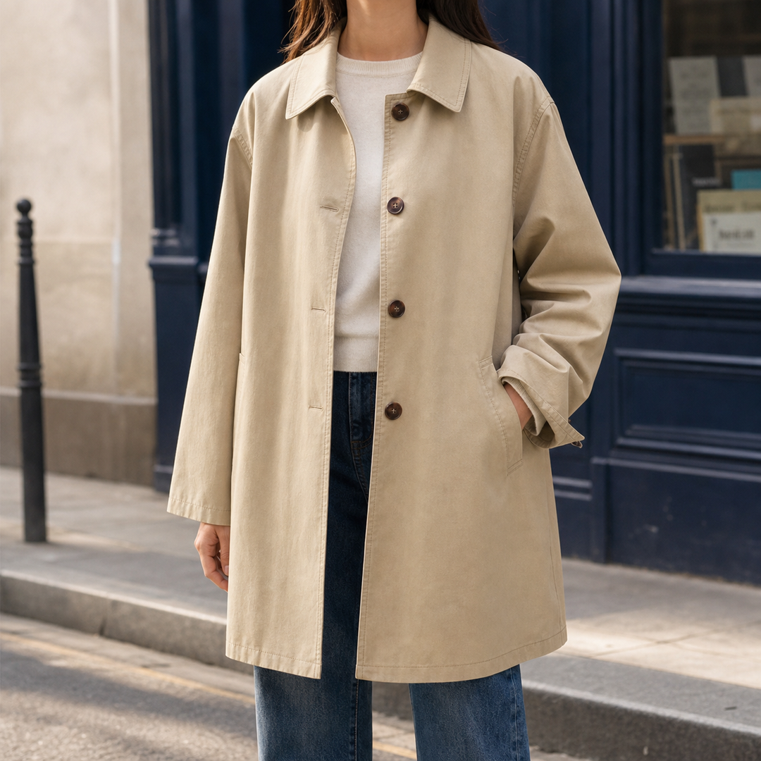 Oriane Single-Breasted Overcoat