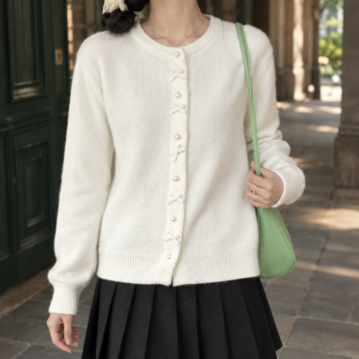 Grace-Eve Bow Cardigan