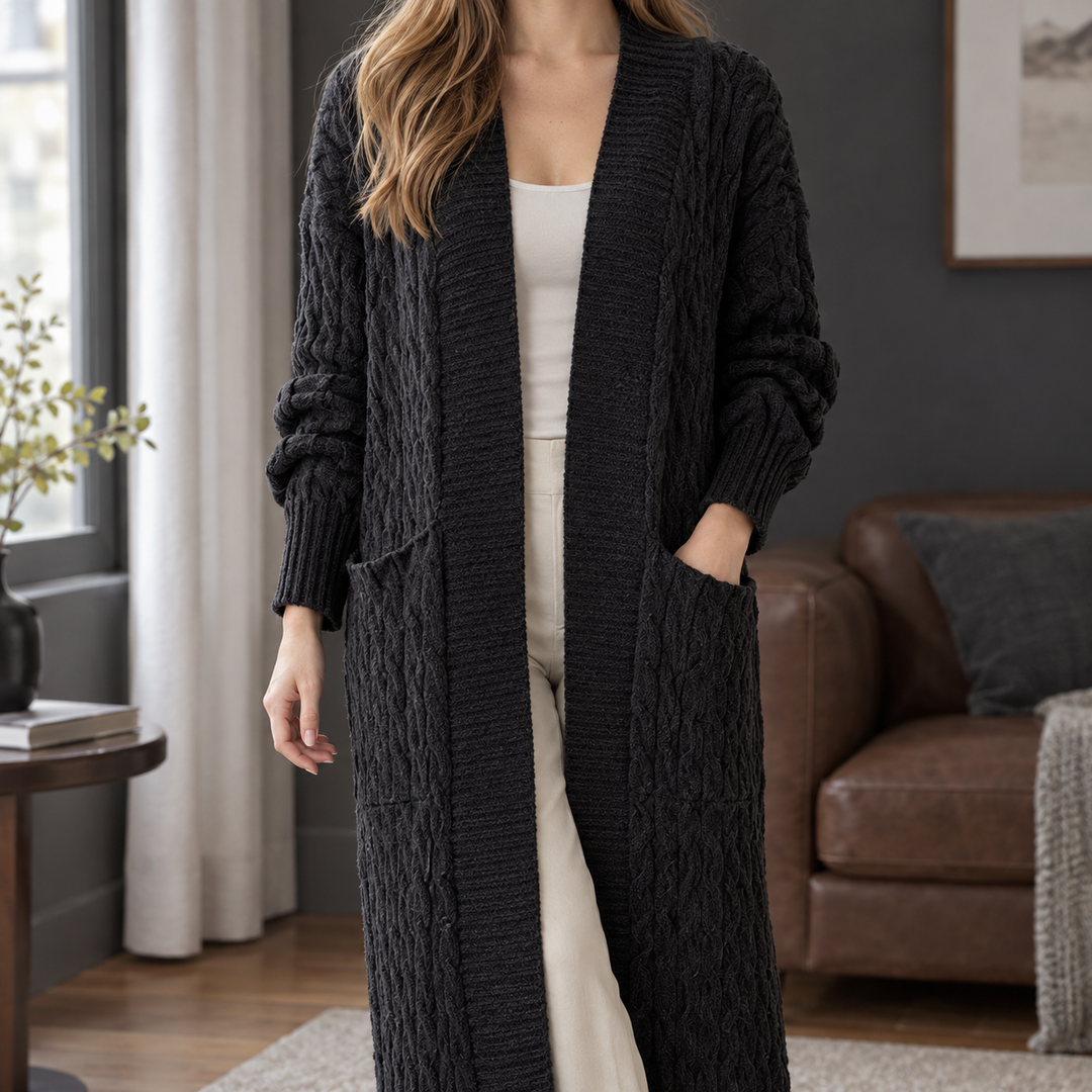 Naomi-Hope Cable Knit Cardigan