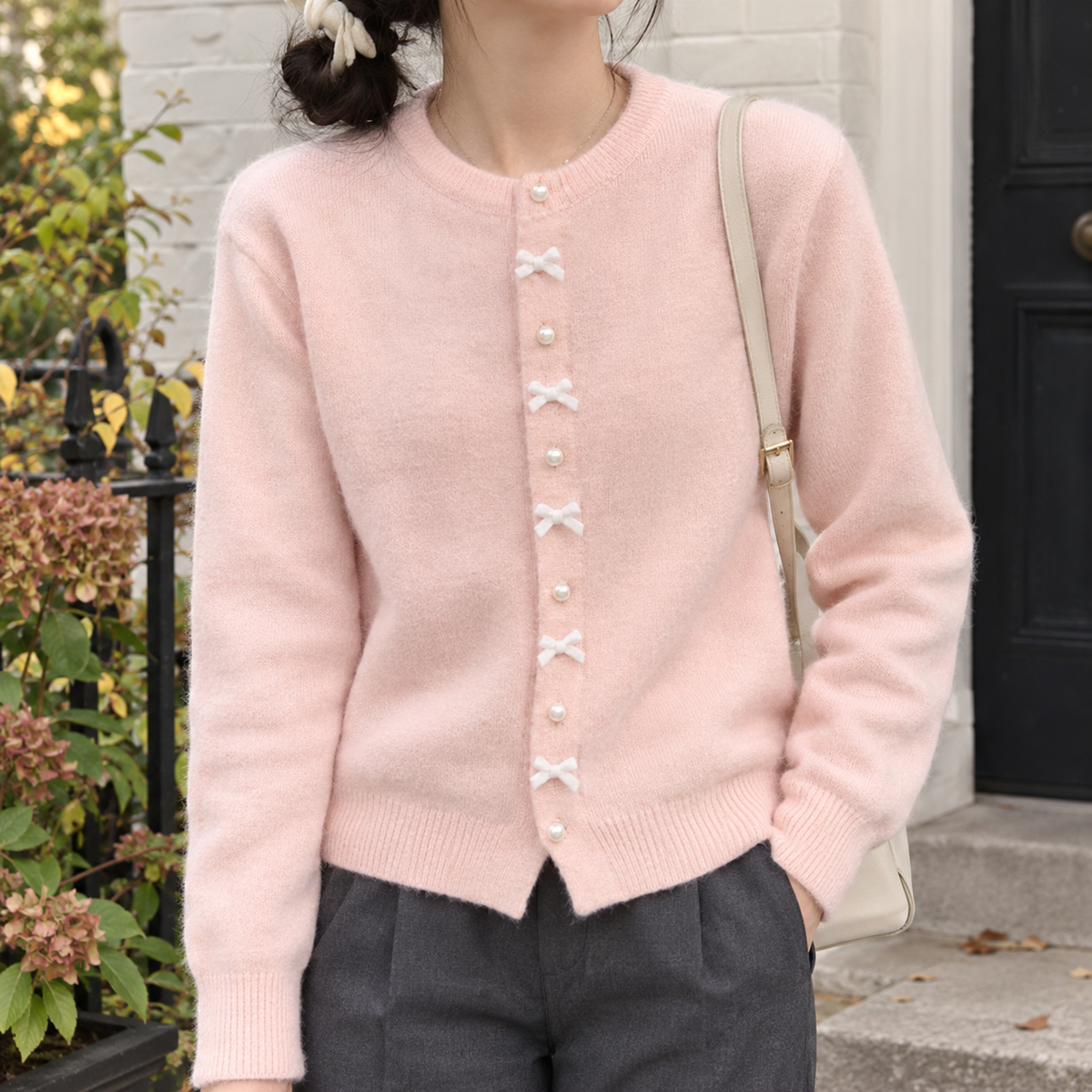 Eleanora Bow Cardigan