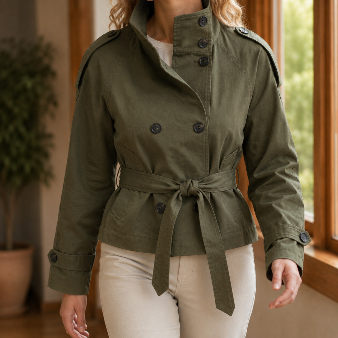 Laurel-Hope Belted Trench Jacket