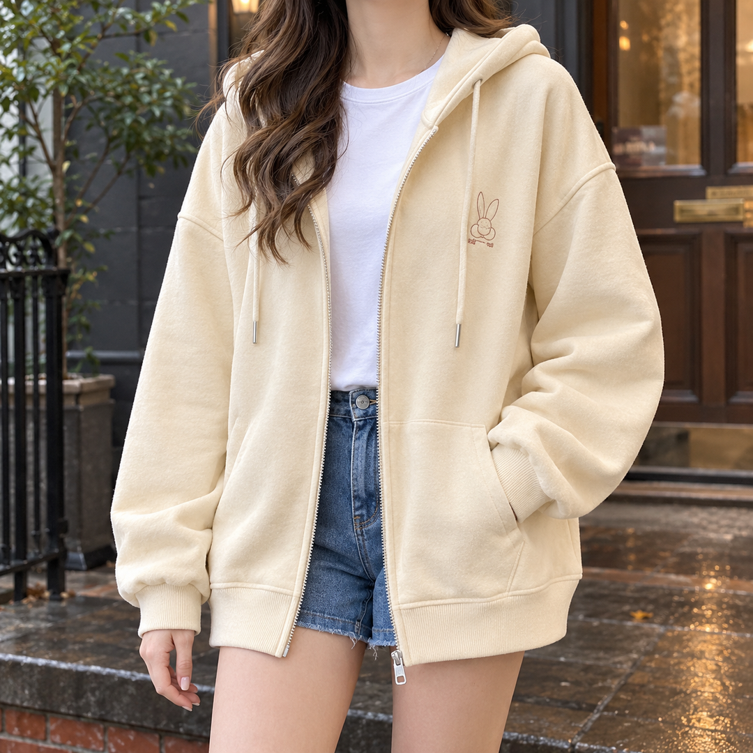 Miriam Relaxed Zip Hoodie