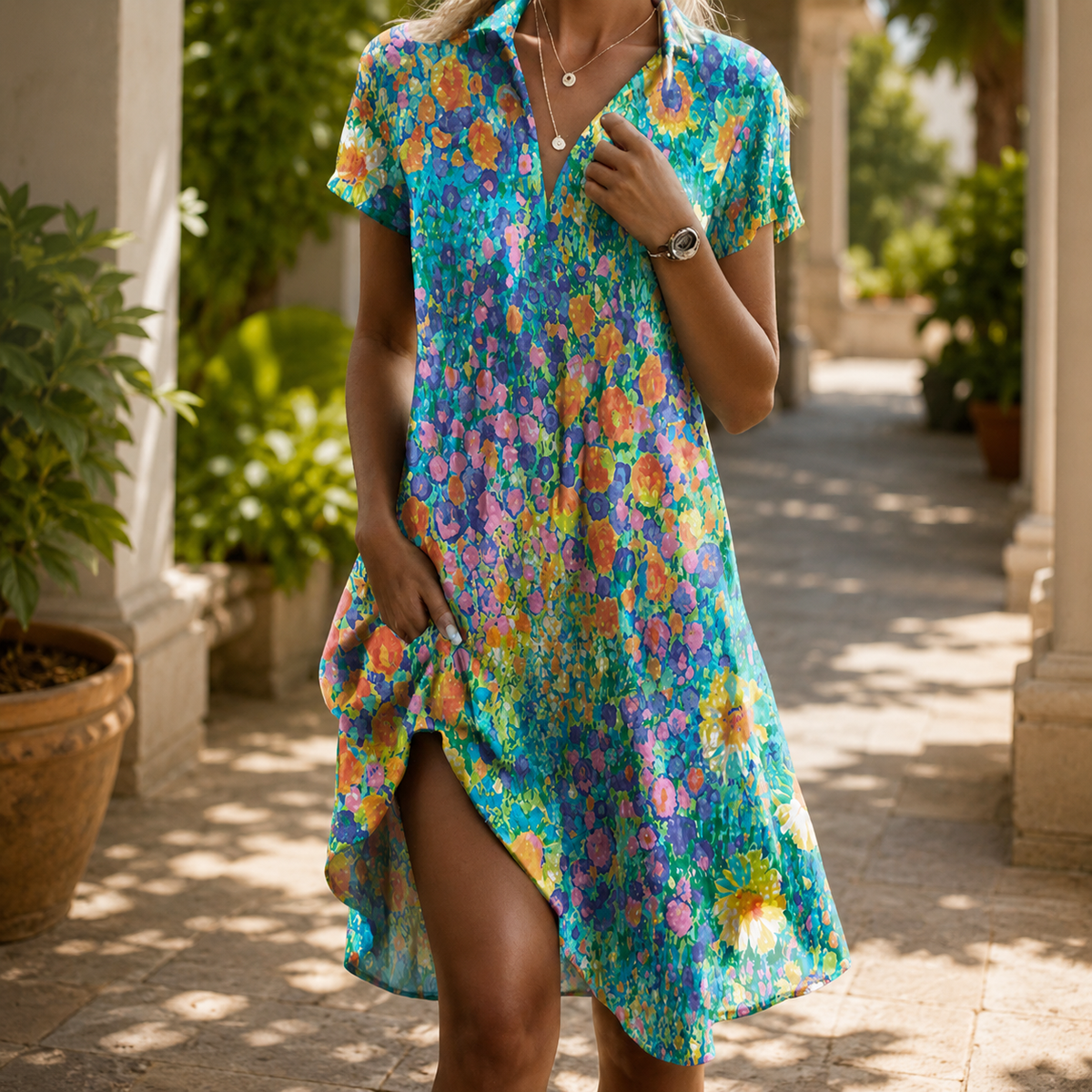 Aimee-Jane Boho Midi Dress
