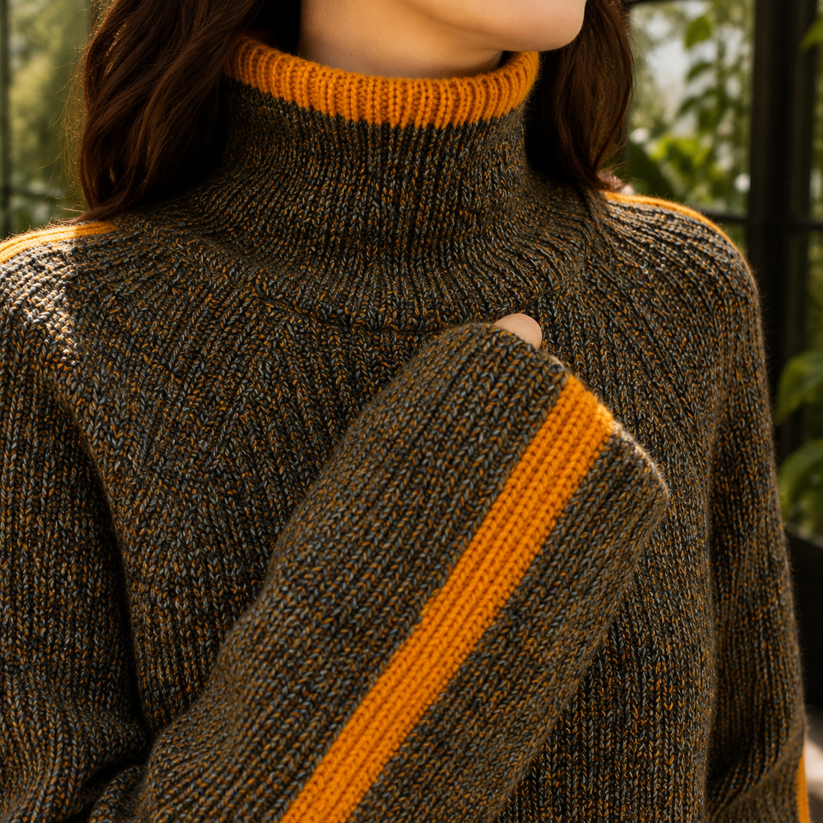 Romy-Pearl Turtleneck Sweater