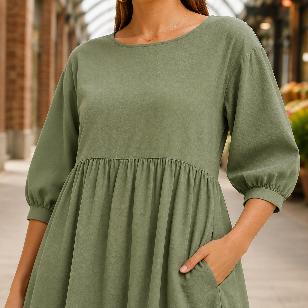 Ramona-Mae Empire Midi Dress