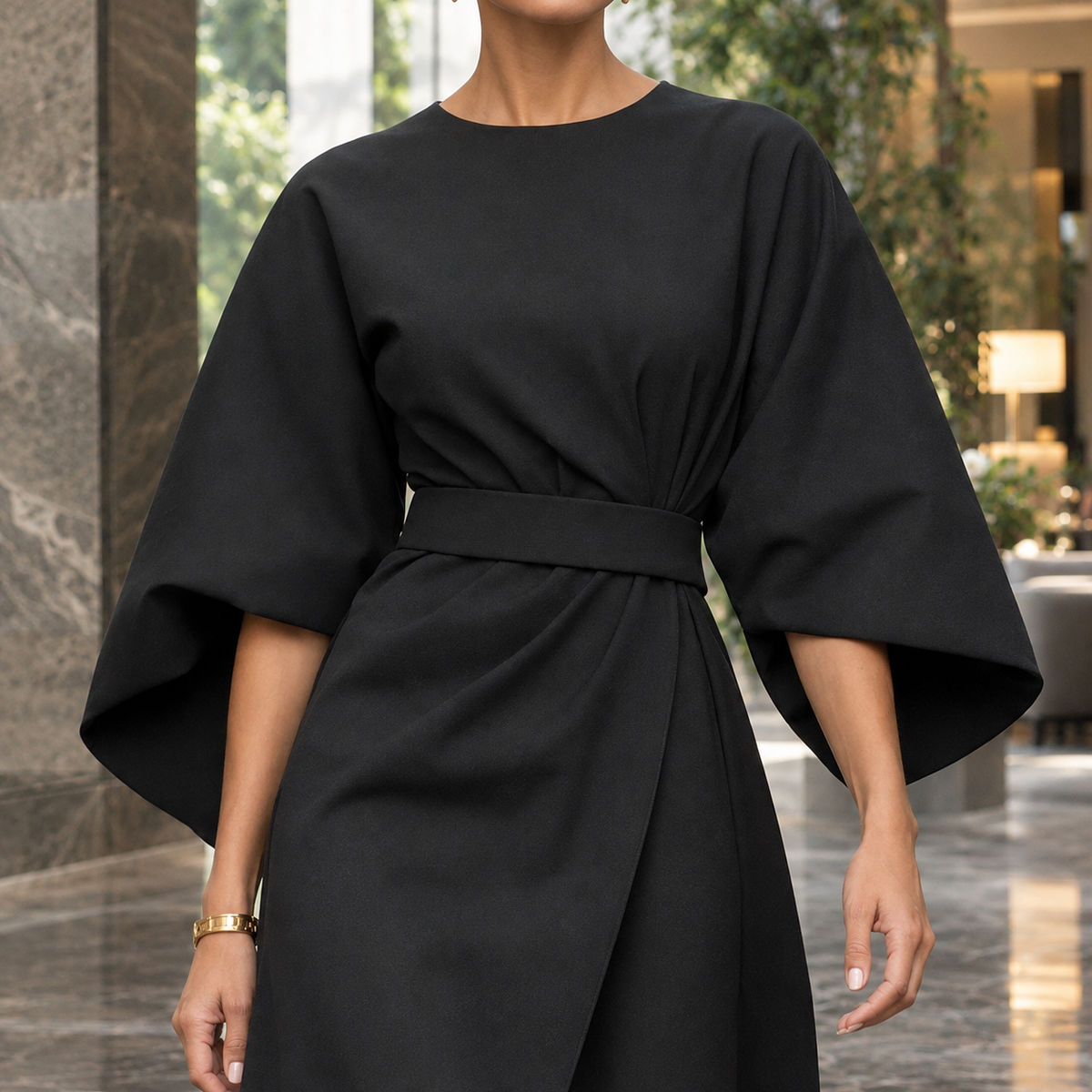 Kelsey-Rae Batwing Wrap Dress