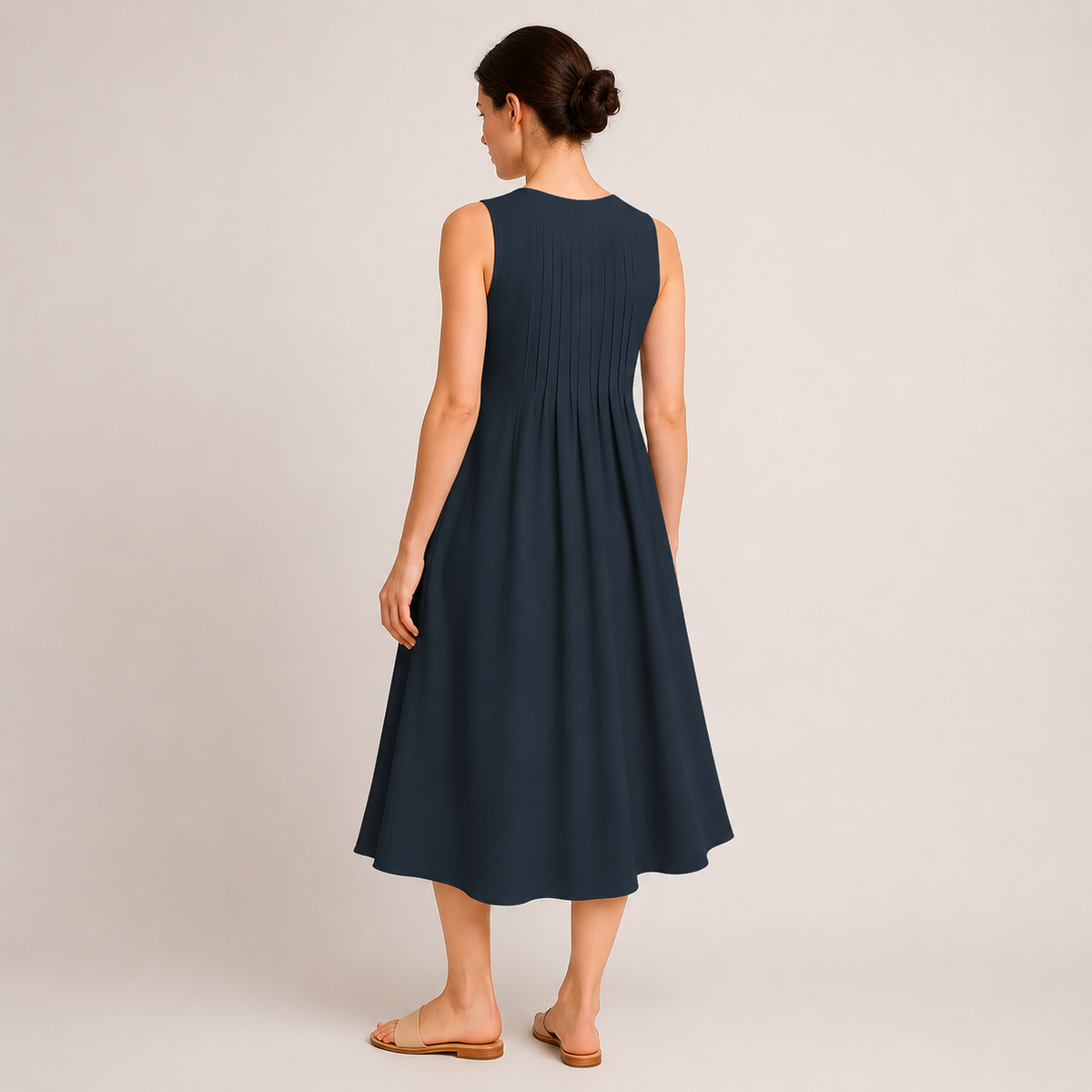 Penelope-Faye Pleated Midi Dress