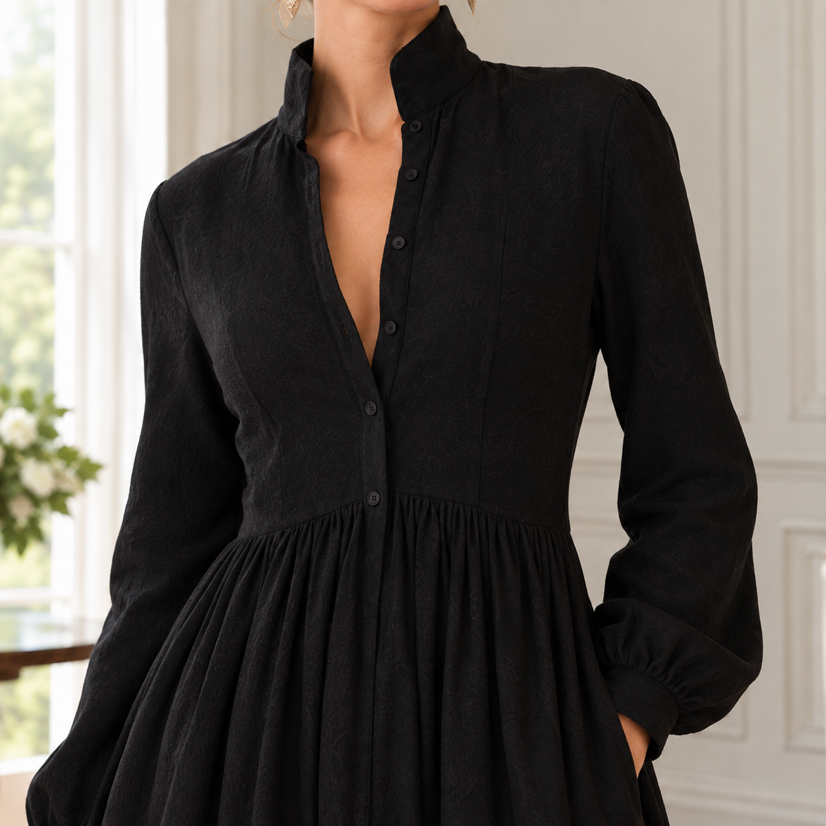 Priscilla-Skye Pleated Maxi Dress