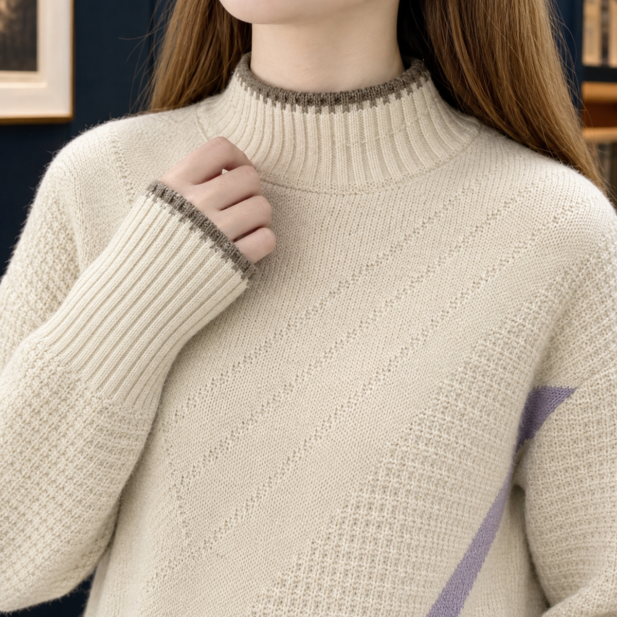 Sienna-Skye Mock Neck Sweater