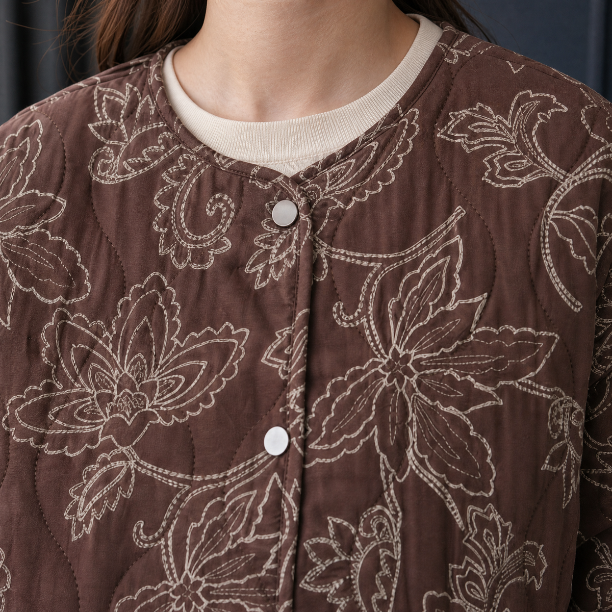 Ameline-Pearl Quilted Jacket