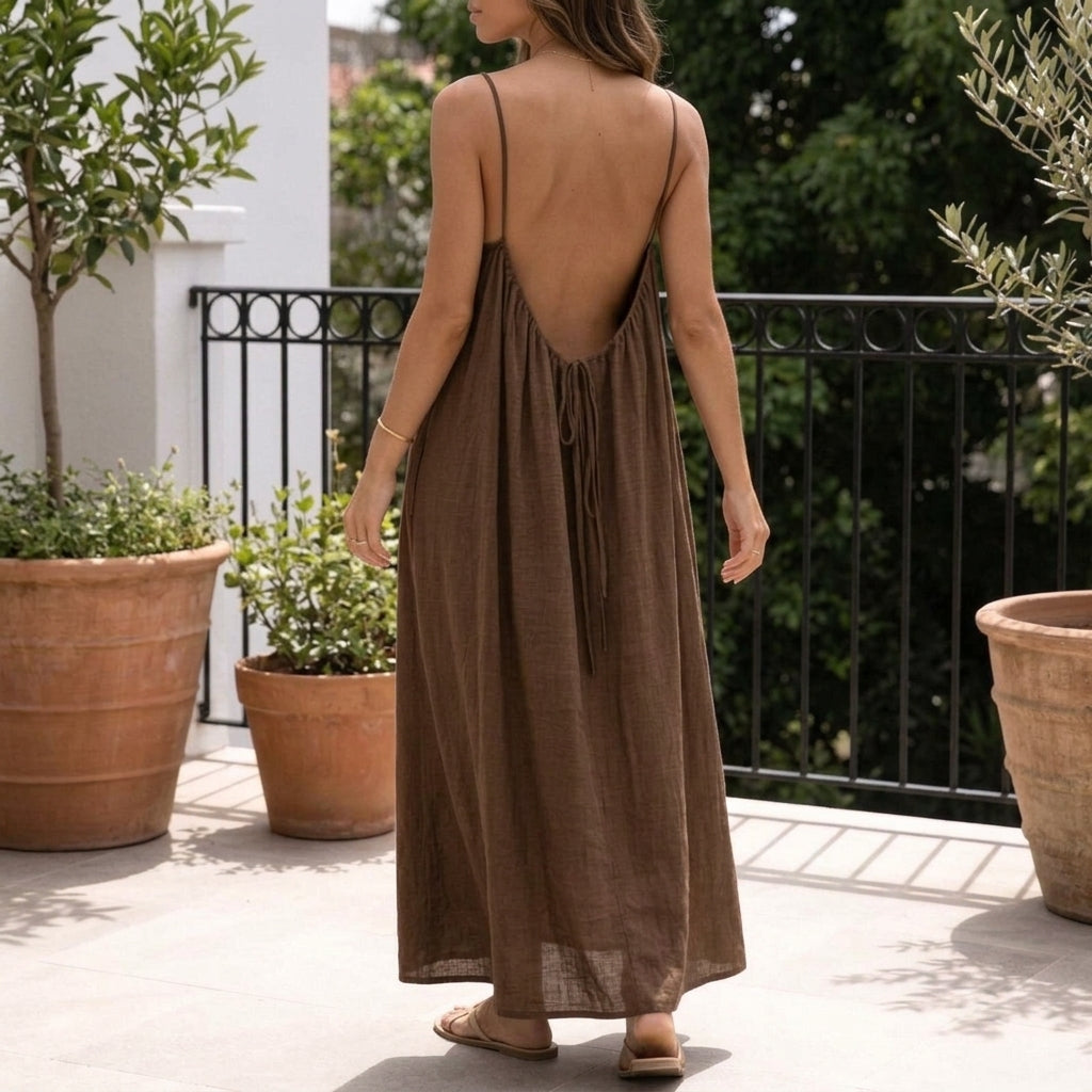 Clara Backless Maxi Dress