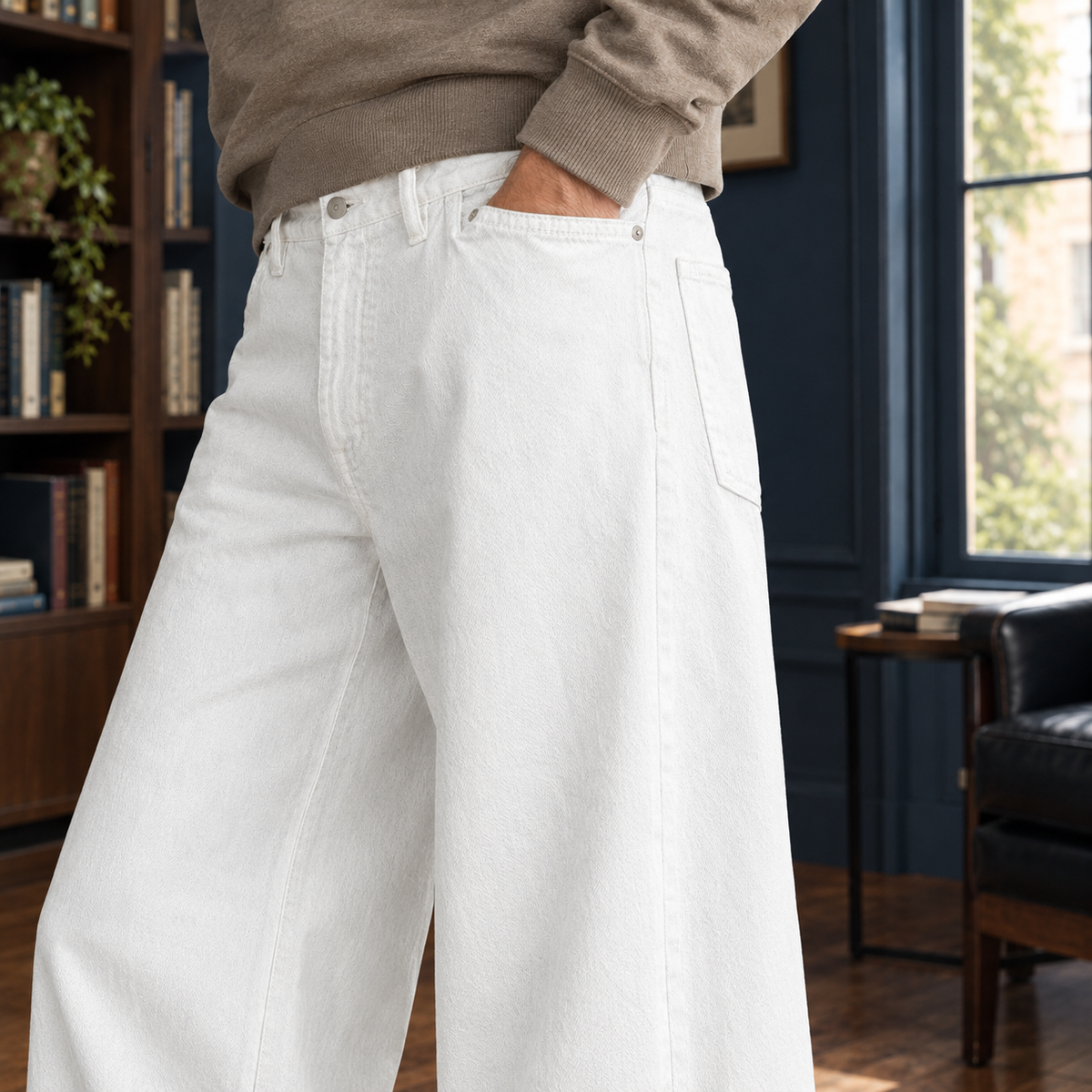 Warrick-Dean Wide Leg Jeans