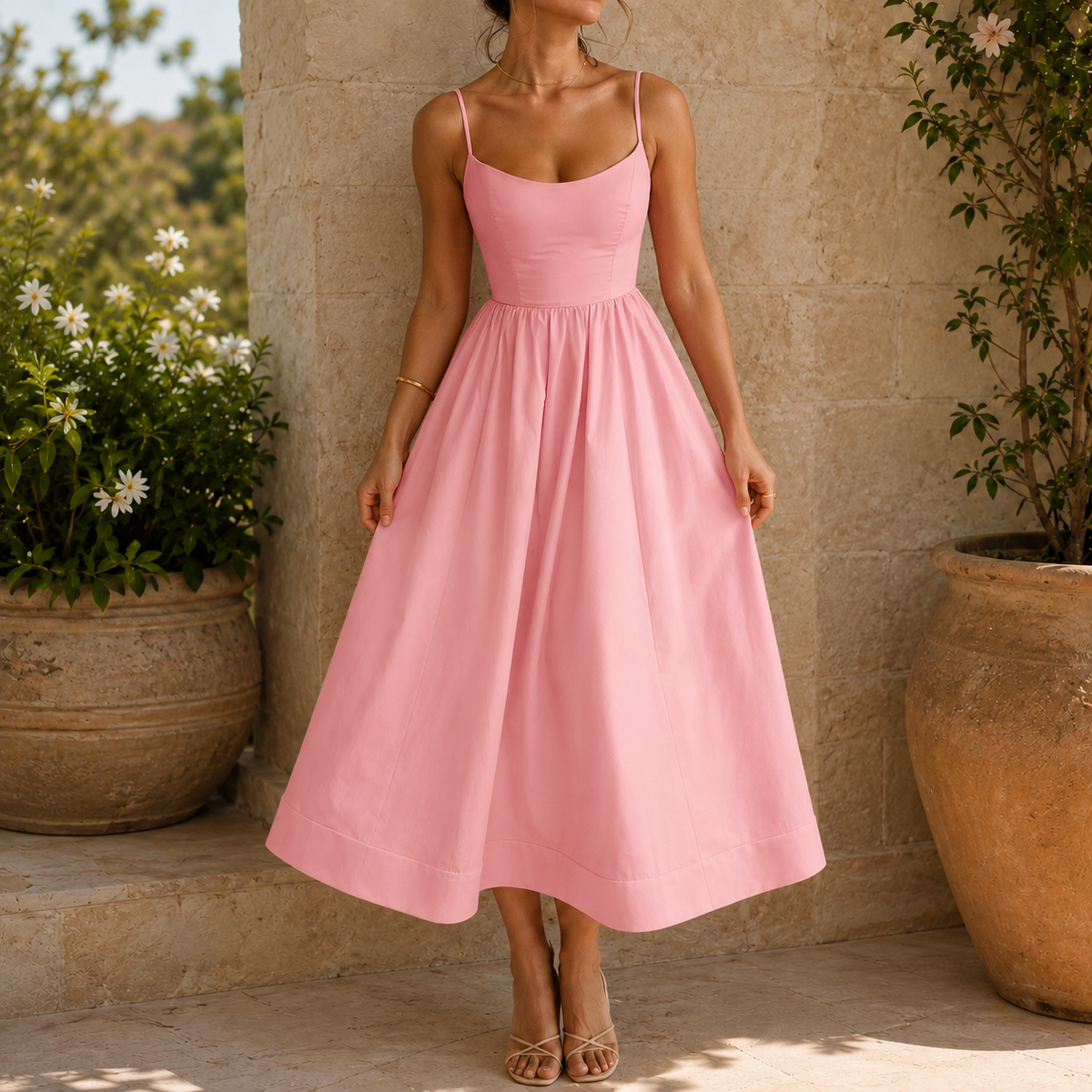 Bianca-Jane Scoop Neck Dress